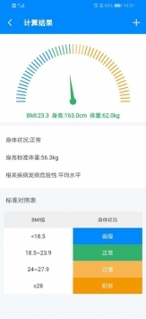 bmi计算器软件安卓版 V1.0