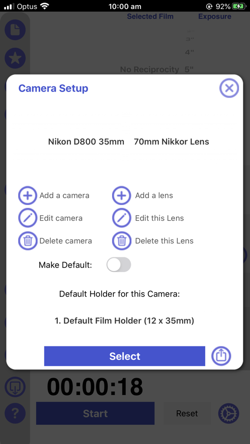 Reciprocity Timer安卓版 V1.0