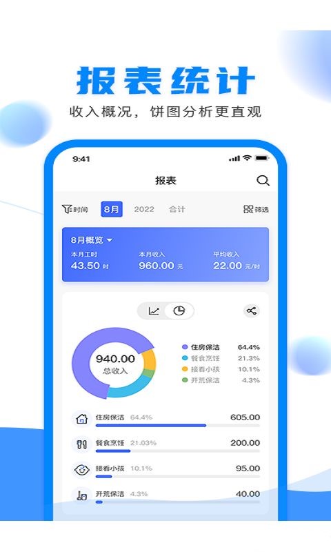 钟点工记账app安卓官方版 V1.1.0